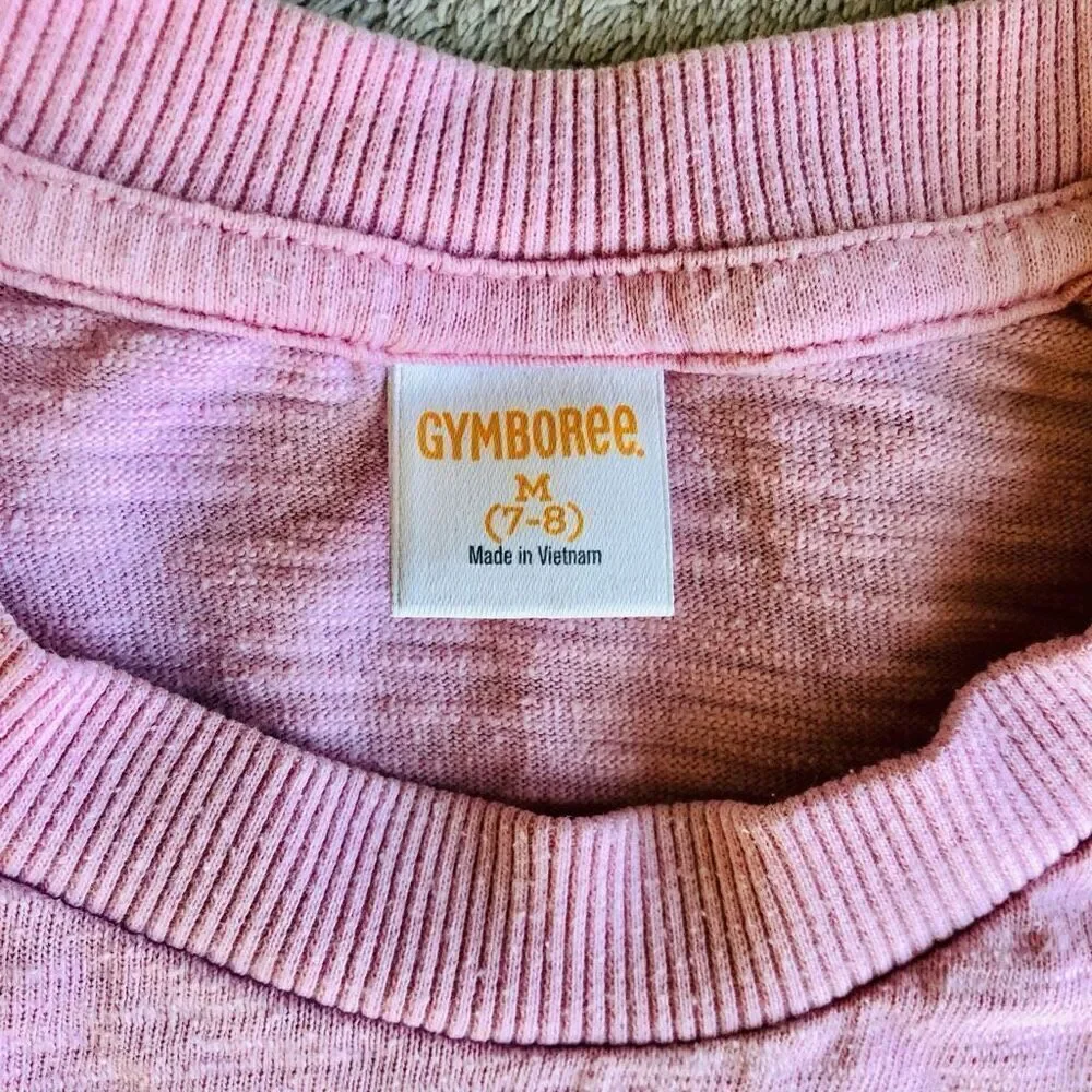 Gymboree Girls Hear Me Roar Pink Lightweight Sweatshirt